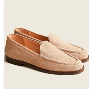 J. Crew Winona suede loafers tan Women's 8 Penny Loafer Slip On